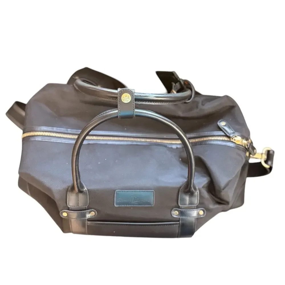 Tommy Bahama Black Ballistic Nylon Duffle Bag